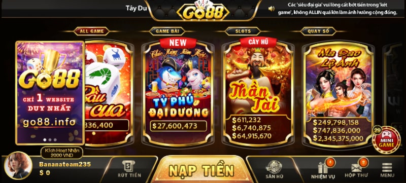 Khám phá chi tiết sơ lược về cổng game Go88