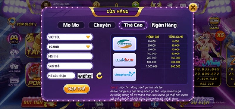 Hướng dẫn chi tiết cách nạp tiền Hayvin