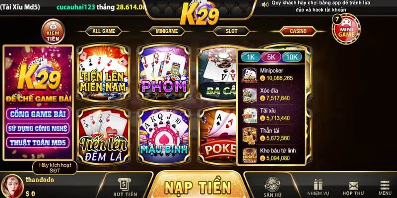 Game bài casino