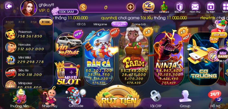 Trải nghiệm Slot game  hấp dẫn không làm anh em phải thất vọng