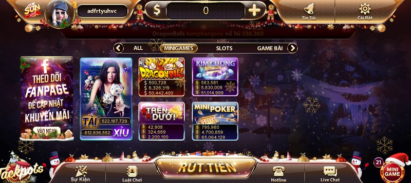 Game Tài Xỉu ăn khách tại cổng game này