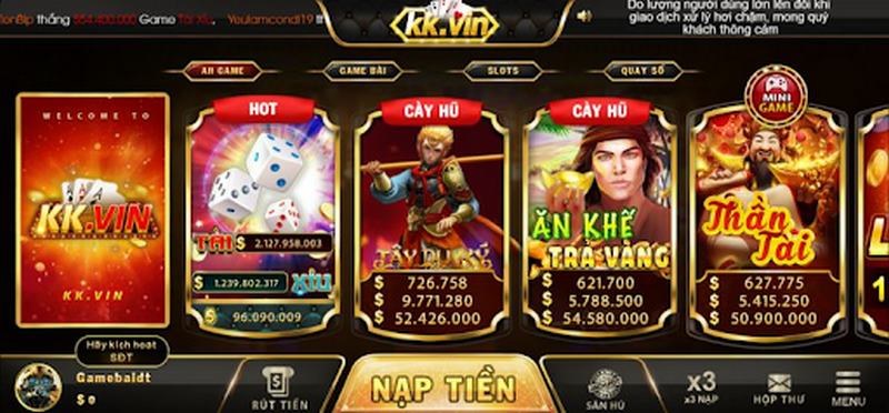 Tải app KK Vin để chơi game hay