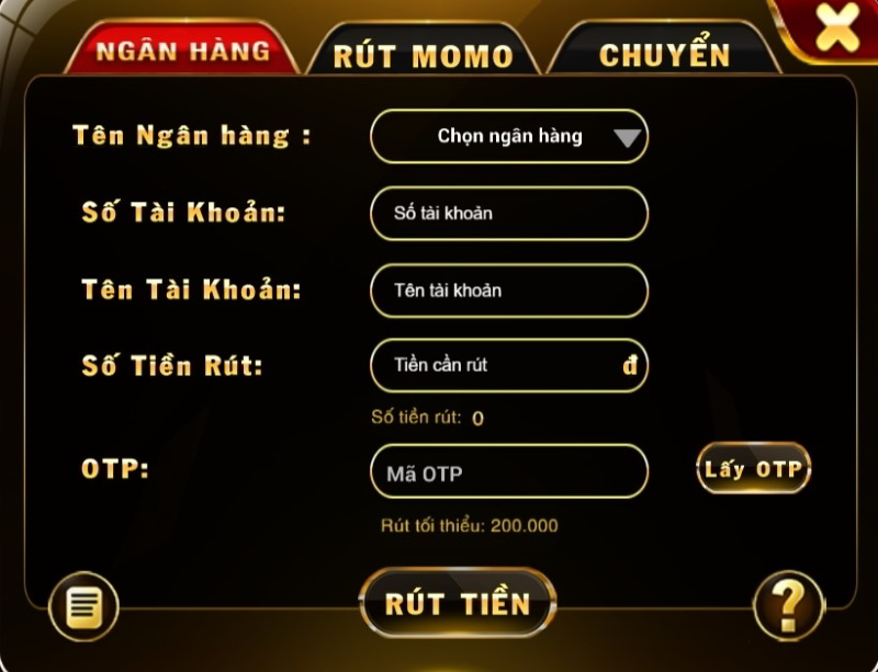 Hướng dẫn cách rút tiền rongxanh