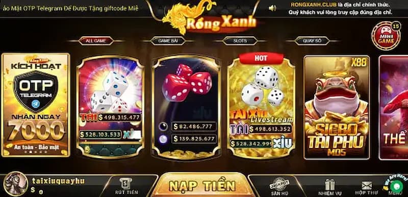 Mini game mới mẻ và không nên bỏ qua tại rongxanh