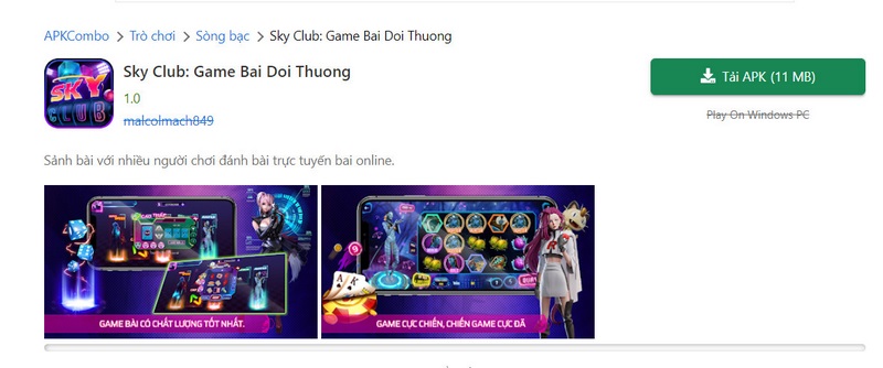 Tải Sky Club trên hệ điều hành Android chỉ với thao tác dễ dàng