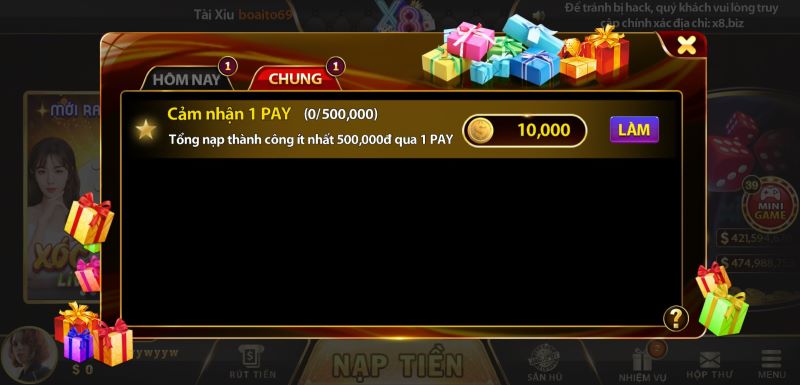 Điểm qua những khuyến mãi giá trị tại cổng game X8 Club