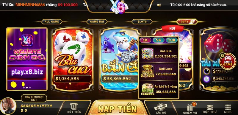 Những ưu điểm vượt trội chỉ có tại cổng game X8