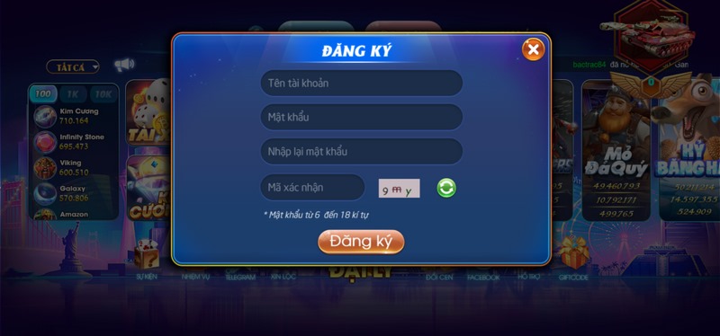 các bước đăng ký tài khoản cổng game đơn giản