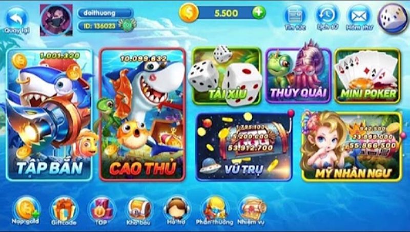 cổng game có mức trả thưởng cực cao