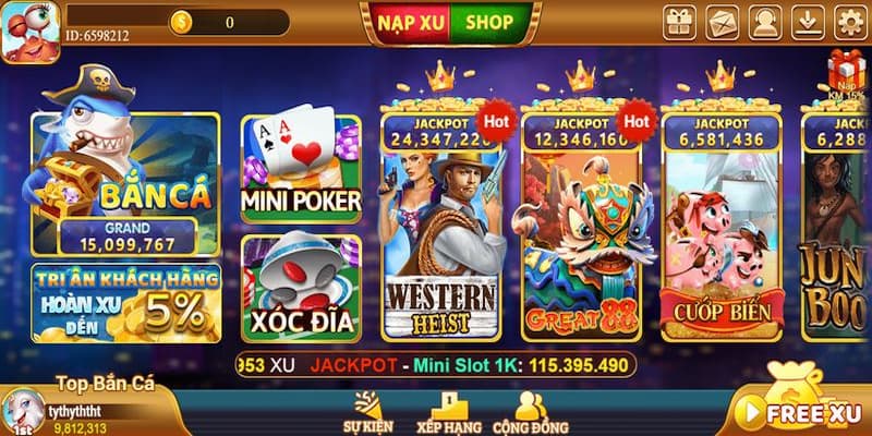 đa dạng game bắn cá siêu hấp dẫn