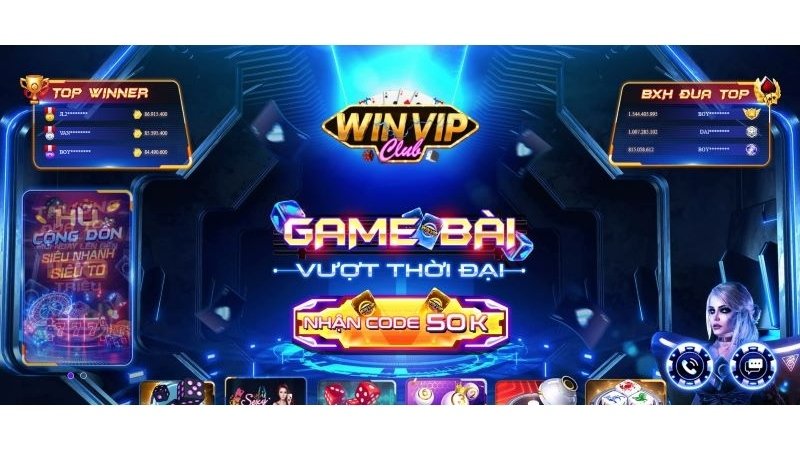 winvip club là cổng game đổi thưởng top đầu