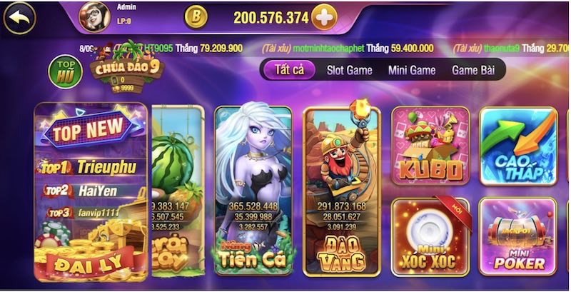 Vô vàn game giải trí đỉnh cao