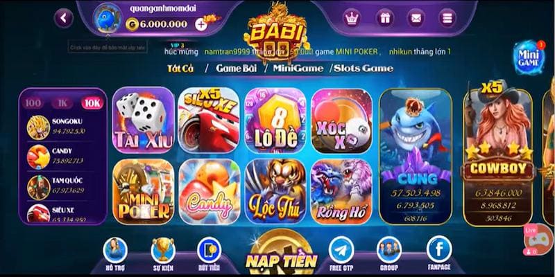 Những game phổ biến nhất tại Babi88 club