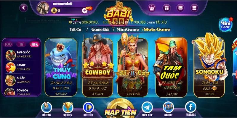 Thể loại Slot Game tại Babi88