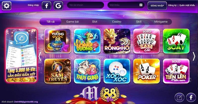 Sân chơi sở hữu đầy đủ tính năng của một cổng game quốc tế