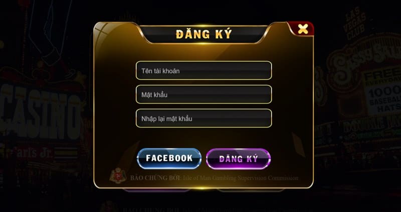 Tạo tài khoản thành viên tại cổng game cần nhập đủ, đúng các thông tin