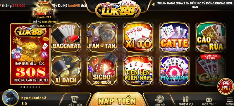 Game casino đang là lựa chọn hàng đầu của nhiều anh em